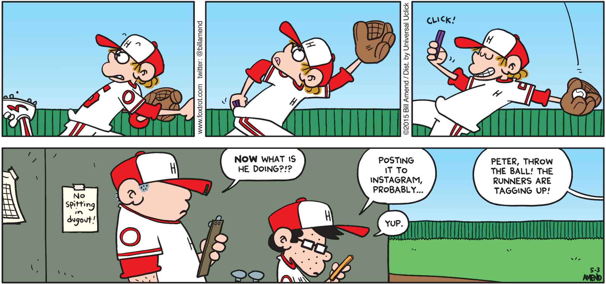 FoxTrot baseball comic
